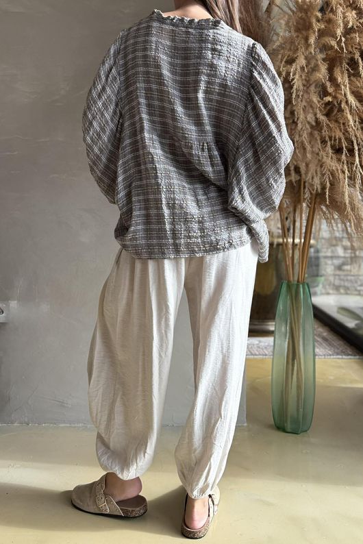 Greta Check Country Smock Earth